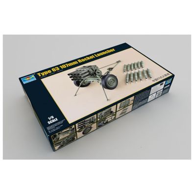 Trumpeter - PLA Type 63 107 mm Rocket Launcher - 1:6 - 160 Teile