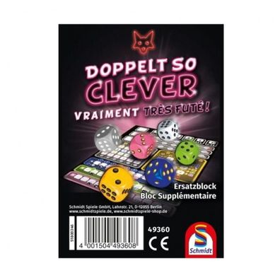 Doppelt so clever - Ersatzblock - deutsch