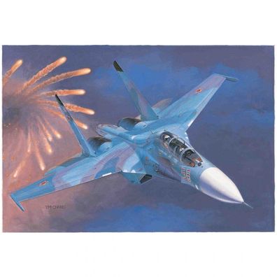 Trumpeter - Russian Su-27UB Flanker C Fighter - 1:72 - 110 Teile