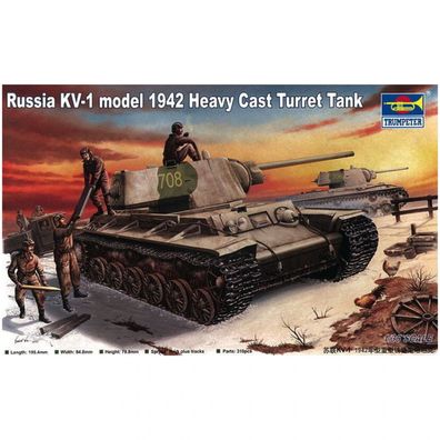 Trumpeter - Russischer KV-1 Modell 1942 Heavy Cast Turret - 1:35 - 227 Teile