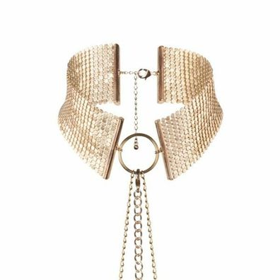 Desir Metallique Collar - Halsband und Kette als Körperschmuck, aus Metall, gold