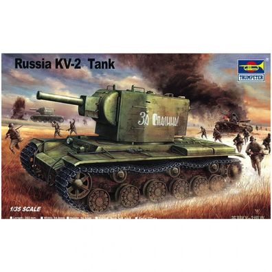 Trumpeter - Russischer Panzer KV-2 - 1:35 - 233 Teile