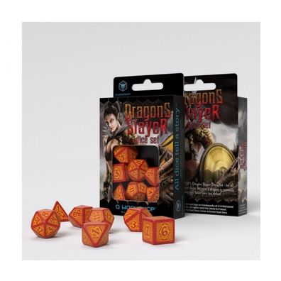 Dragon Slayer Red & orange Dice Set (7) - englisch