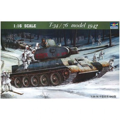 Trumpeter - T-34/76 Modell 1942 - 1:16 - 764 Teile