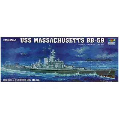 Trumpeter - USS Massachusetts BB-59 - 1:350 - 365 Teile