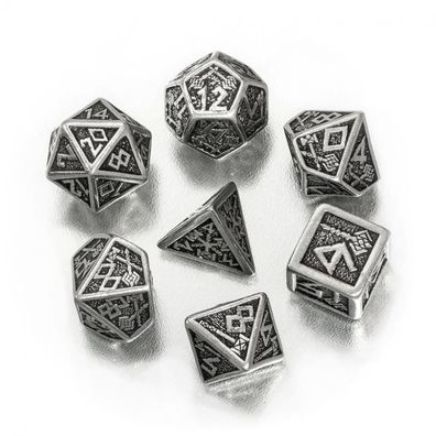 Dwarven Würfel-Set - 7 Stück - aus Metall