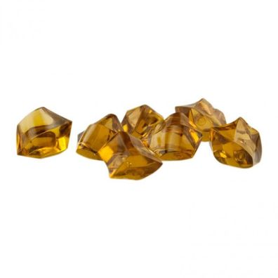 Edelstein - Spielstein - Zirkon - Kunststoff - braun - ca. 13 mm
