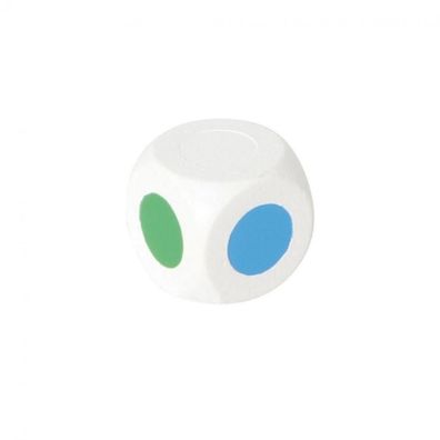 Farbwürfel 18 mm - weiß - 5 Farben