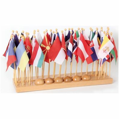 Flaggenständer mit Flaggen (Europa)
