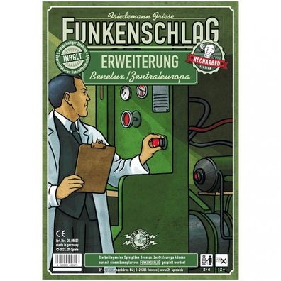 Funkenschlag Erweiterung 2 - Recharged Version - Benelux/Zentraleuropa - deutsch