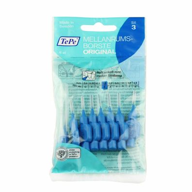 TePe TePe Original Interdentalbürsten 3 blau (0,6 mm) 8 St