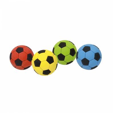Fußball-Radierer - D4,5cm - 4-fach sortiert