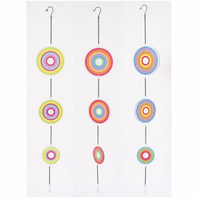 Girlande Circle - Glas - sortiert