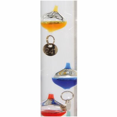Glas-Galileothermometer - ca. 18cm
