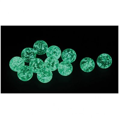 Glasmurmeln - nachleuchtend - 25mm - 12er Set
