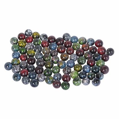 Glasmurmeln - Pinto - 14mm (ca. 300 Stück)