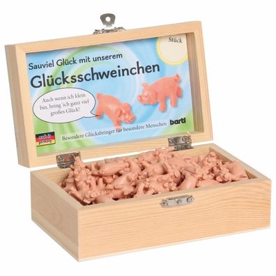 Glücksschweinchen-Kiste (100 Glücksschweinchen)