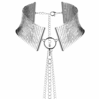 Desir Metallique Collar - Halsband und Kette als Körperschmuck, aus Metall, silber