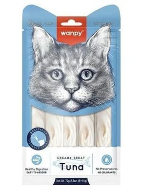WANPY für Katzen „Creamy Treat TUNA“ 70 g Thunfisch