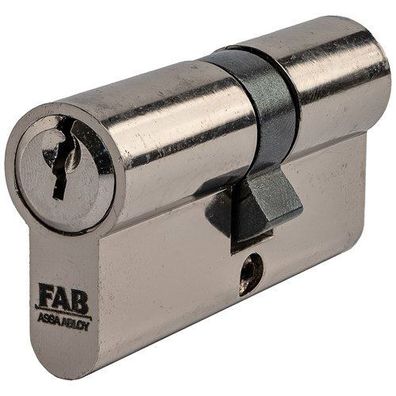 Zylinder FAB HOME 1.00 * / / / / 30 + 35, 3 Schlussel, Bau, Glanznickel, Blister