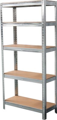 Regal Racks, Metall, MDF, 5 Böden, 1500x700x300 mm