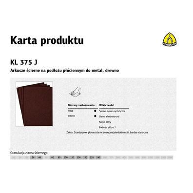 Klingspor Sandwich-scheiben 230mm x 280mm KL375J gr.220 /50Stk