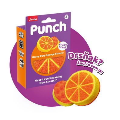 Schwamm Vileda Punch, Orange