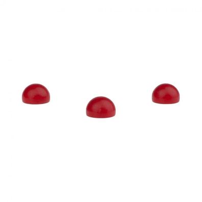 Halbkugeln - 16mm - rot
