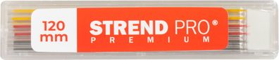 Mine Strend Pro Premium, Ersatz, für Zimmermannsbleistift, Markier-, 6 Stk., Farbmix