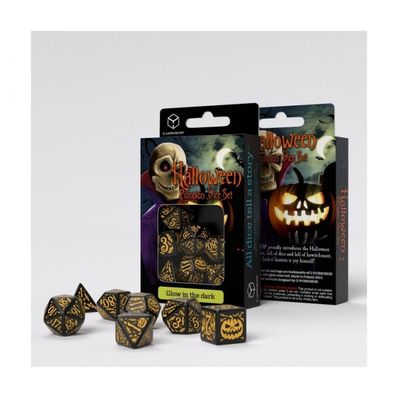 Halloween Pumpkin - Jack O Lantern Dice Set (7) - englisch