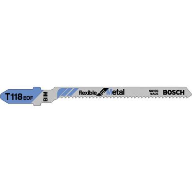 Stichsägeblatt T 118 EOF Flexible for Metal, 83mm (5 Stück)