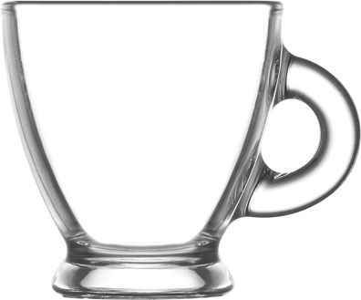 Glas Roma, LAV, Glas, für Kaffee, 95 ml, 64x66 mm, Packung 6 Stück