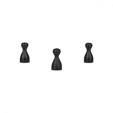 Halmakegel - Mini - 10x20mm - schwarz