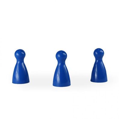 Halmakegel - Pöppel - blau - KS - 12 x 24 mm