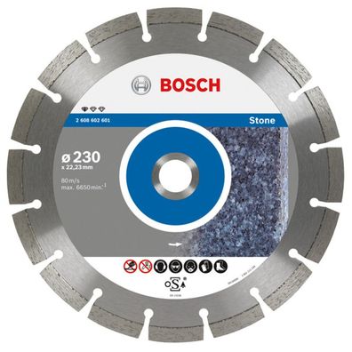 Bosch Bosch Diamanttrennscheibe Standard for Stone 125x22,23x1,6x10 mm 2608602598