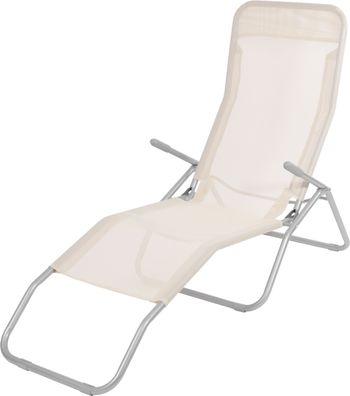 Liegestuhl Jamaica, beige, 140x60x95 cm