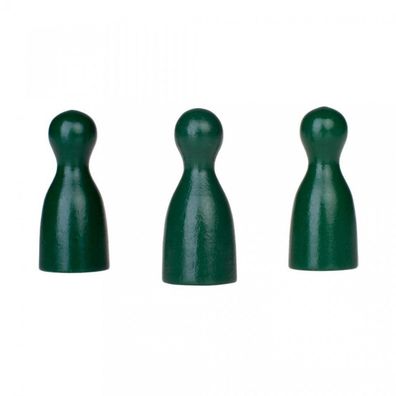 Halmakegel - Pöppel - Holz - grün - 40 x 18 mm
