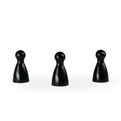 Halmakegel - Pöppel - schwarz - KS - 12 x 24 mm