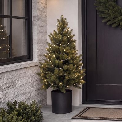 Weihnachtsbaum HWC-R29, Dekobaum künstliche Fichte, Outdoor Polyethylen, 55cm