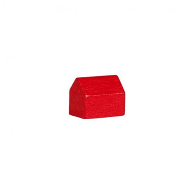 Haus - Siedlung - Dorf - Holz - rot - 14x10x12mm
