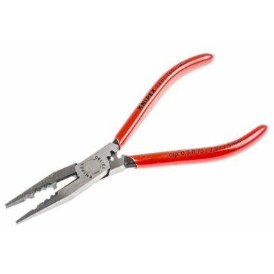 Verdrahtungszange schwarz atramentiert, mit Kunststoff überzogen 160 mm 13 01 160