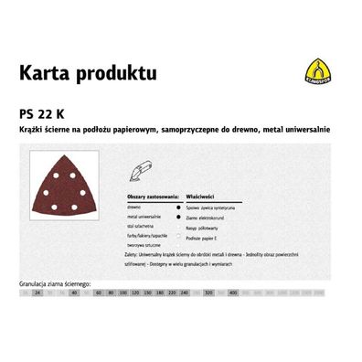 K. PAPIER Dreieck PS22K P180 GLS15