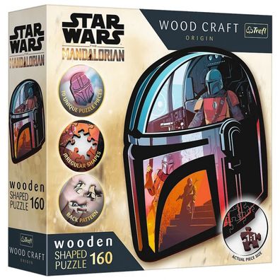Holz Puzzle 160 - Star Wars Mandalorian - Mandalorian Helm