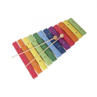 Holz-Xylophon bunt - 12 Töne