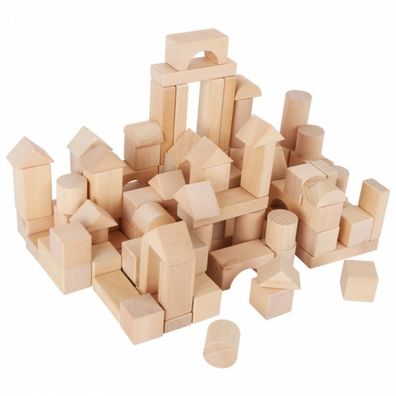 Holzbausteine im Beutel