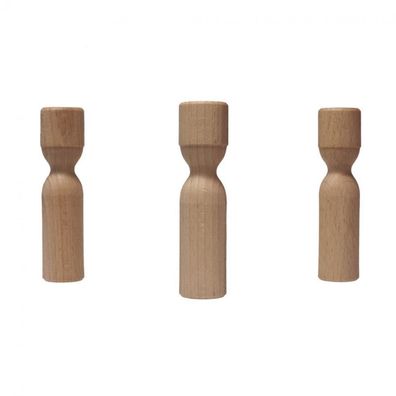 Holzkegel - Holzfiguren - Pöppel - ca. 10 cm