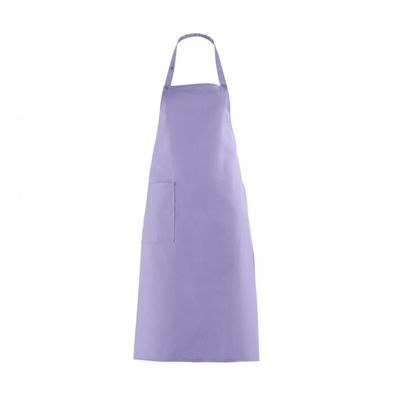 Latzschürze mit großer Tasche - flieder - lila - 100 cm