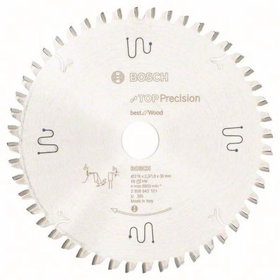 Kreissägeblatt Top Precision Best for Wood, 216 x 30 x 2,3 mm, 48 - 2608642101