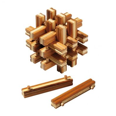Lock up Puzzle - 18 Puzzleteile - Denkspiel - Knobelspiel - Geduldspiel