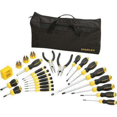 Stanley Schraubendreher-Set, 39-teilig (schwarz/gelb, mit Tasche)